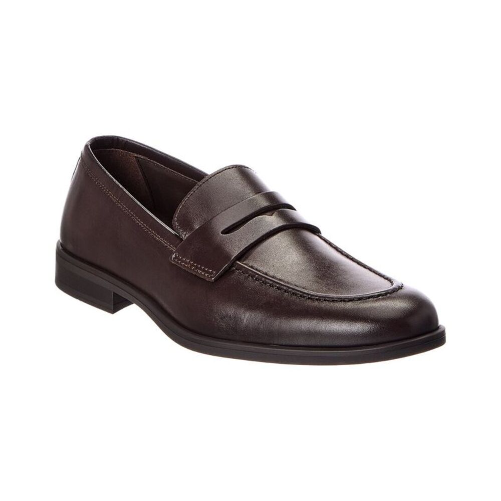 M By Bruno Magli Fabrizio Leather Penny Loafer, Brown